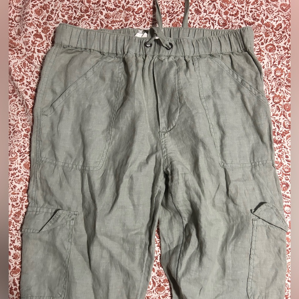 C&C California Linen Olive Green Pants